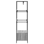 Armario de madera de ingeniería gris Sonoma 90x50x180 cm