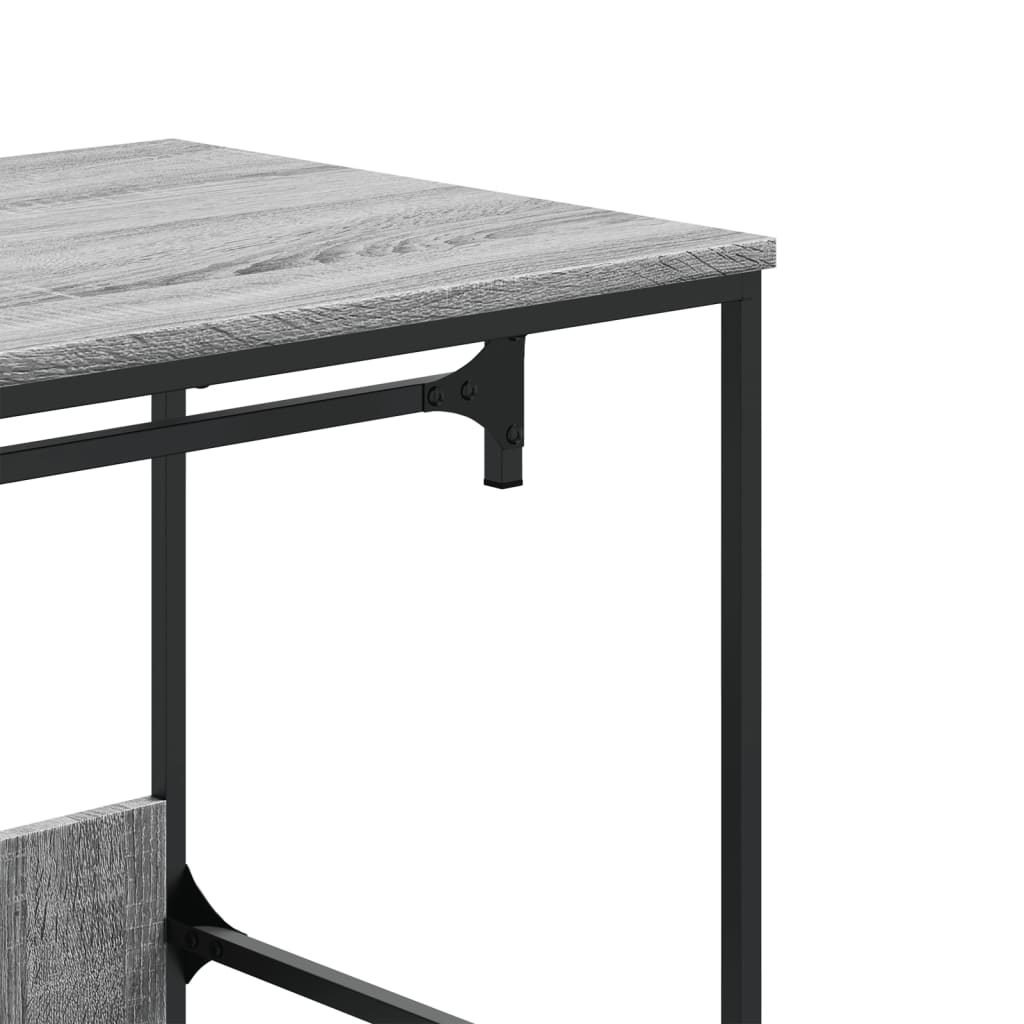 Armario de madera de ingeniería gris Sonoma 90x50x180 cm