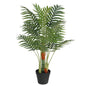 Palmeira artificial com 3 troncos em PP verde 120 cm