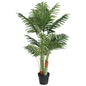 Palmeira artificial com 3 troncos em PP verde 120 cm