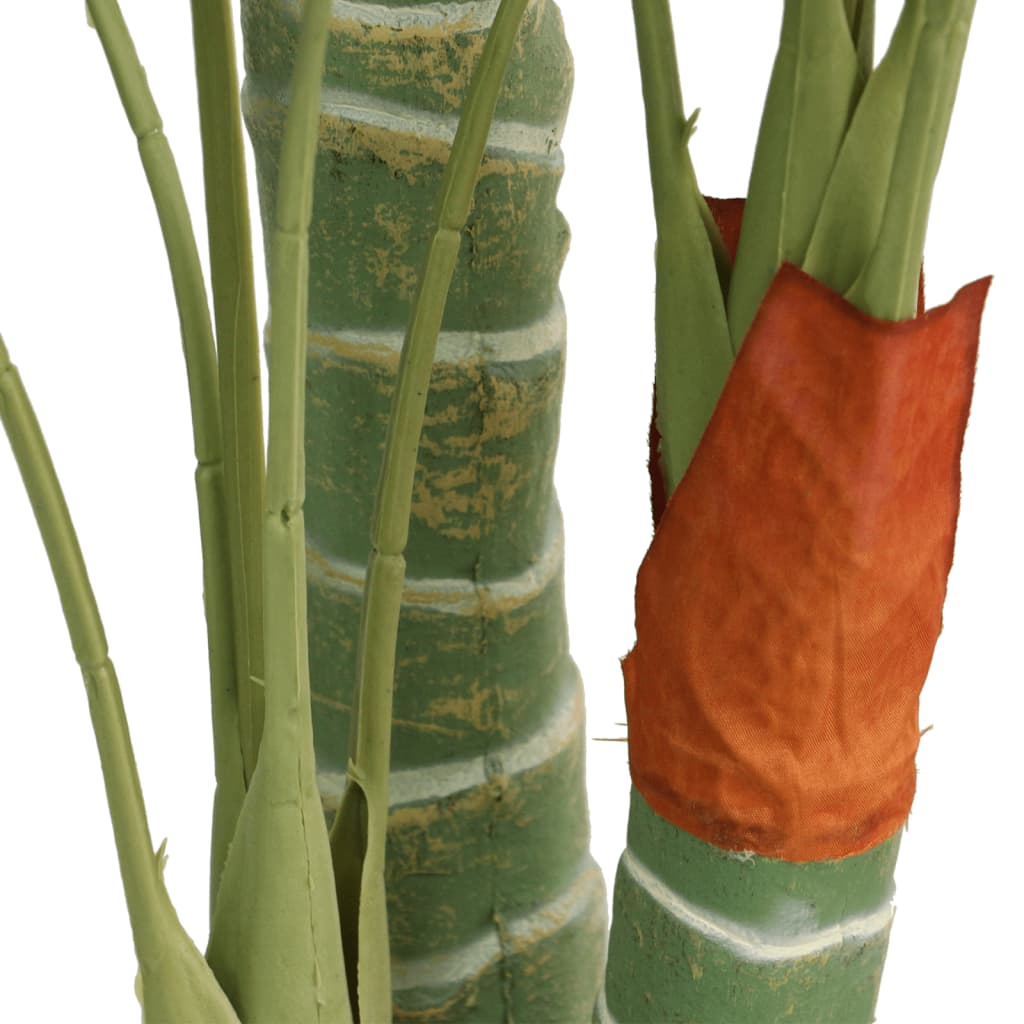 Palmera artificial con 3 troncos PP verde 120 cm