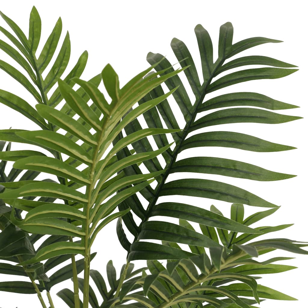 Palmera artificial con 3 troncos PP verde 120 cm