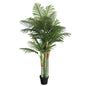 Palmeira artificial com 3 troncos em PP verde 120 cm