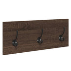 Muebles de recibidor 4 piezas madera de ingeniería marrón roble