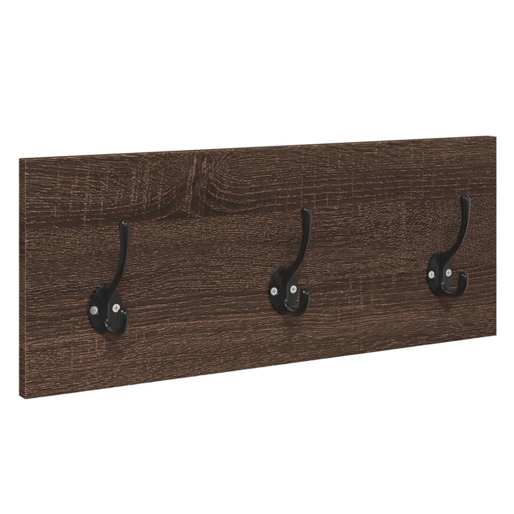 Muebles de recibidor 4 piezas madera de ingeniería marrón roble