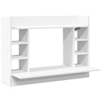 Escritorio de pared madera de ingeniería blanco 105x48x75 cm