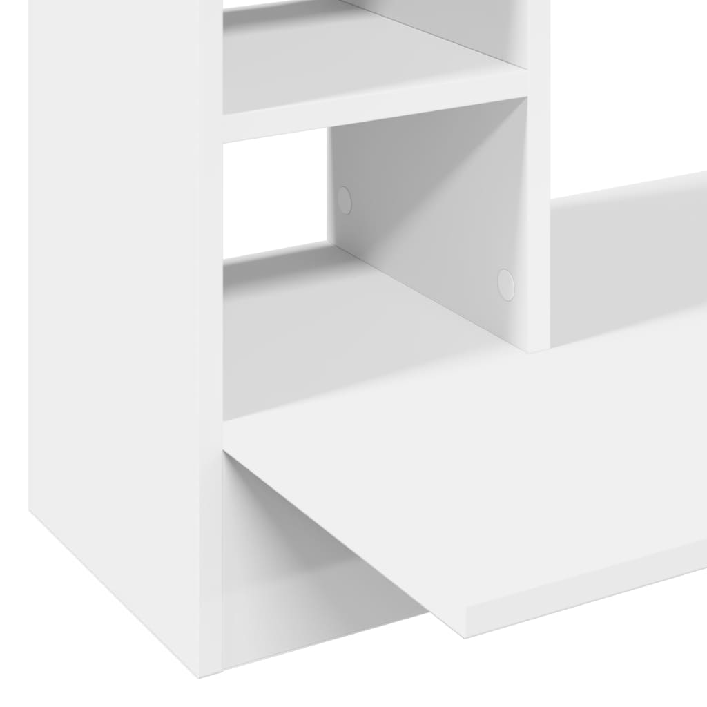 Escritorio de pared madera de ingeniería blanco 105x48x75 cm