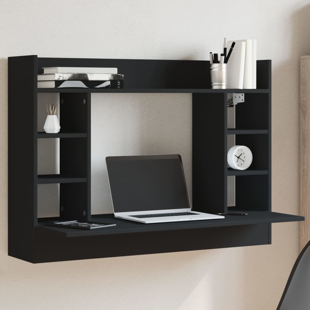 Engineered Wood Wall-Mounted Desk White 105x48x75 cm