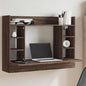 Escritorio de pared madera de ingeniería blanco 105x48x75 cm