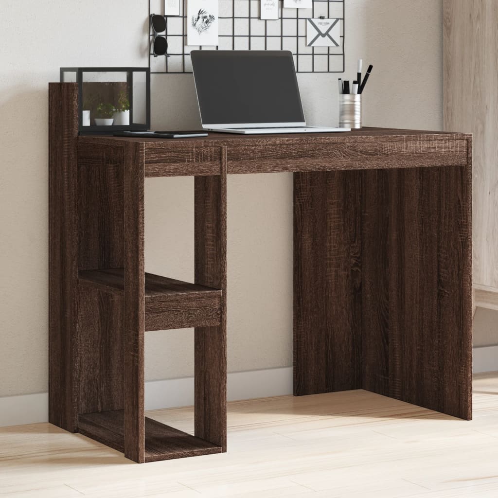 Black engineered wood desk 103.5x56.5x94 cm