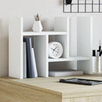 Organizador de escritorio madera ingeniería gris 42x21,5x42 cm