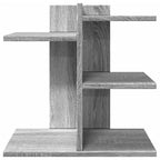 Organizador de escritorio madera ingeniería gris 42x21,5x42 cm