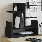 Organizador de escritorio madera ingeniería gris 42x21,5x42 cm