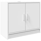 Armario para lavabo madera de ingeniería blanco 63x29x55 cm