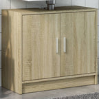 Armario de lavabo madera de ingeniería blanco 40x37x59 cm