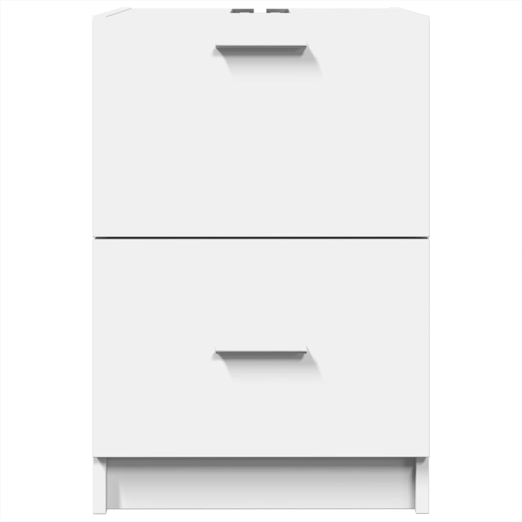 Armario de lavabo madera de ingeniería blanco 40x37x59 cm