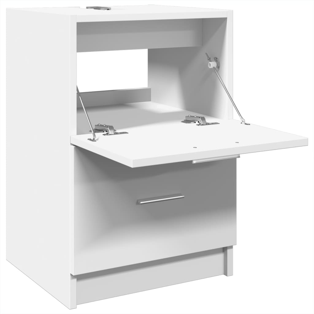 Armario de lavabo madera de ingeniería blanco 40x37x59 cm