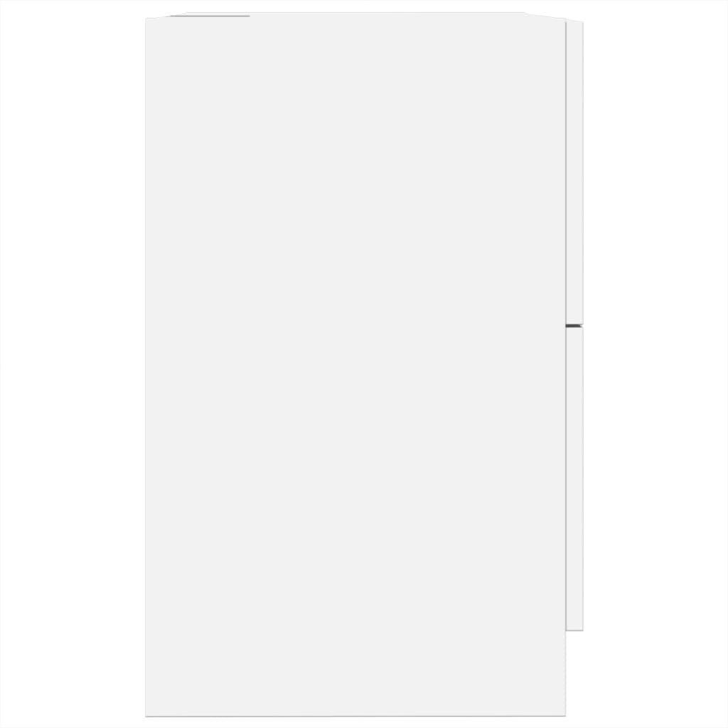 Armario de lavabo madera de ingeniería blanco 40x37x59 cm
