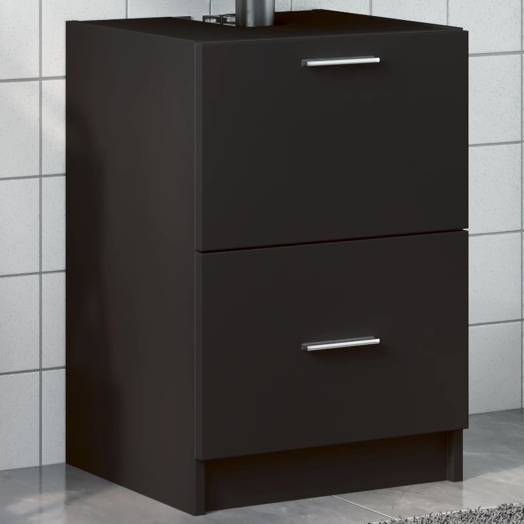 Armario de lavabo madera de ingeniería blanco 40x37x59 cm