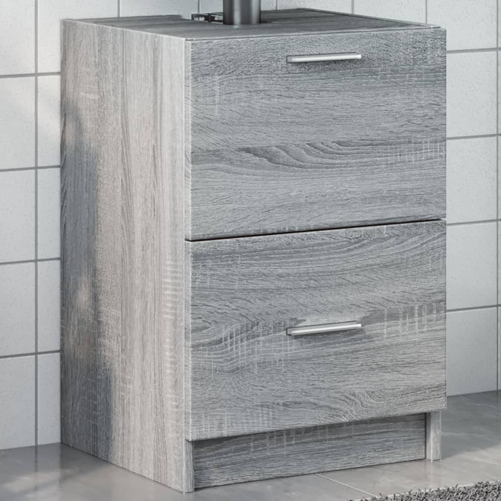 Armario de lavabo madera de ingeniería blanco 40x37x59 cm