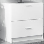 Armario de lavabo madera de ingeniería blanco 40x37x59 cm
