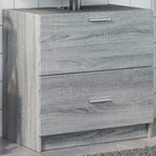 Armario de lavabo madera de ingeniería blanco 40x37x59 cm