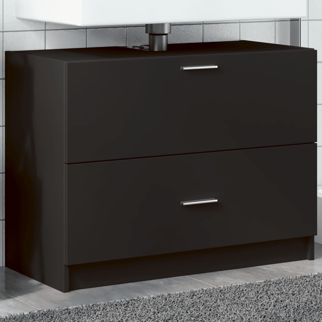 Armario de lavabo madera de ingeniería blanco 40x37x59 cm