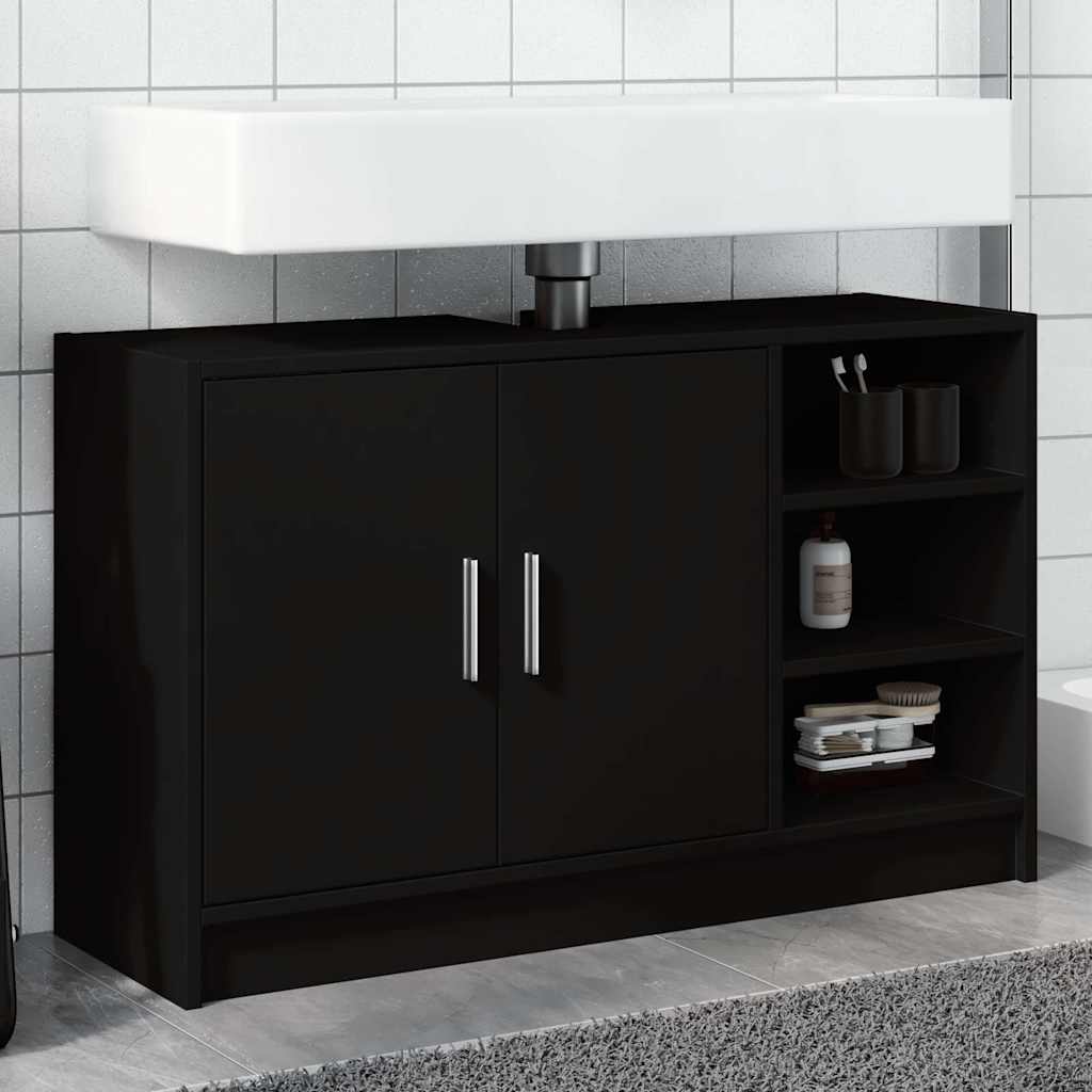 Armario de lavabo madera de ingeniería blanco 40x37x59 cm