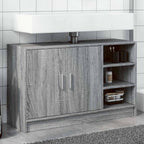 Armario de lavabo madera de ingeniería blanco 40x37x59 cm
