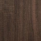 Mueble de lavabo madera de ingeniería roble marrón 90x29x55 cm