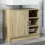 Armario de lavabo madera de ingeniería blanco 40x37x59 cm