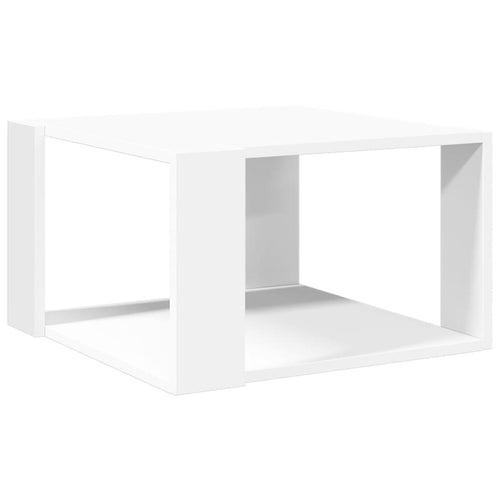 White coffee table 51.5x51.5x30 cm engineered wood