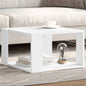 Mesa de centro blanca 51,5x51,5x30 cm madera de ingeniería