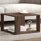Mesa de centro blanca 51,5x51,5x30 cm madera de ingeniería