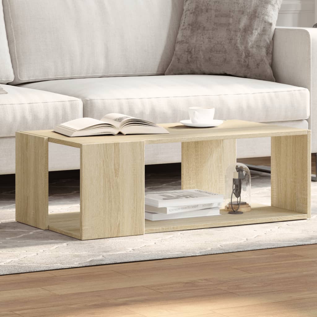 White coffee table 51.5x51.5x30 cm engineered wood