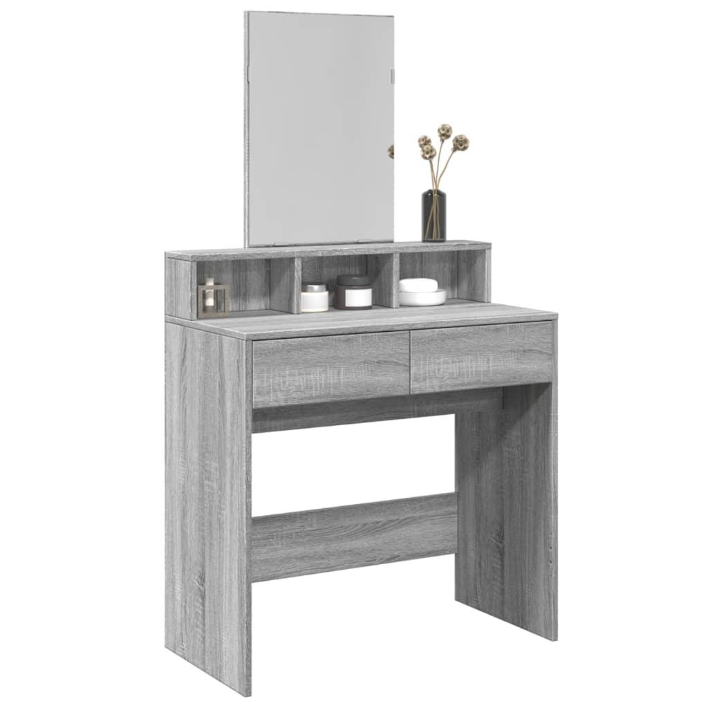 Tocador con espejo blanco 73x46,5x120 cm