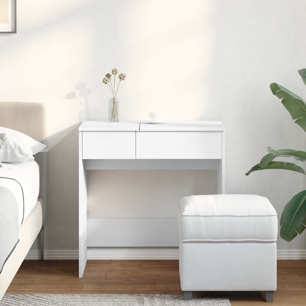 Tocador con espejo blanco 73x46,5x120 cm