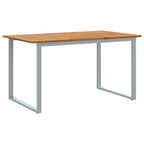 Conjunto de Comedor de Jardín 5 pcs Gris