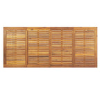 Conjunto de Comedor de Jardín 9 pcs Gris