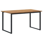 Conjunto de Comedor de Jardín 7 pcs Negro