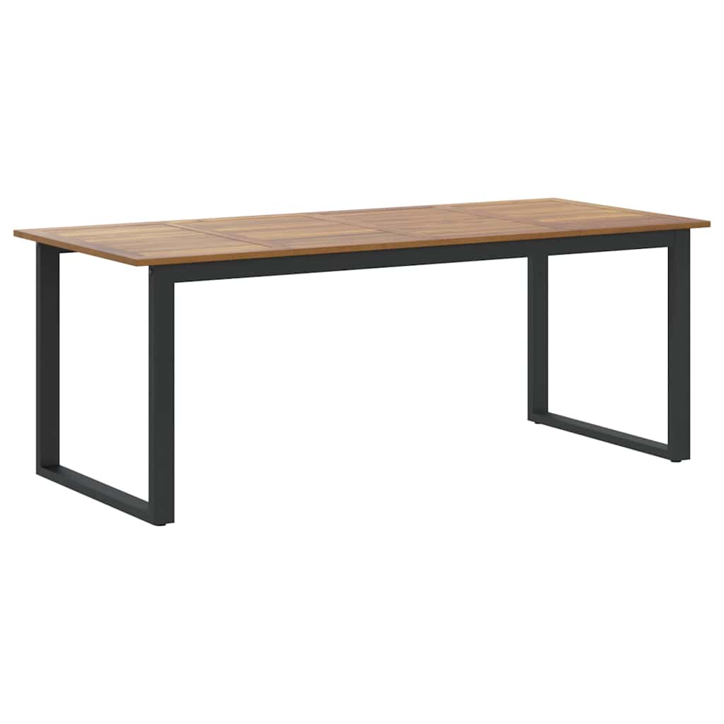Conjunto de Comedor de Jardín 9 pcs Negro
