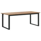 Conjunto de Comedor de Jardín 9 pcs Negro