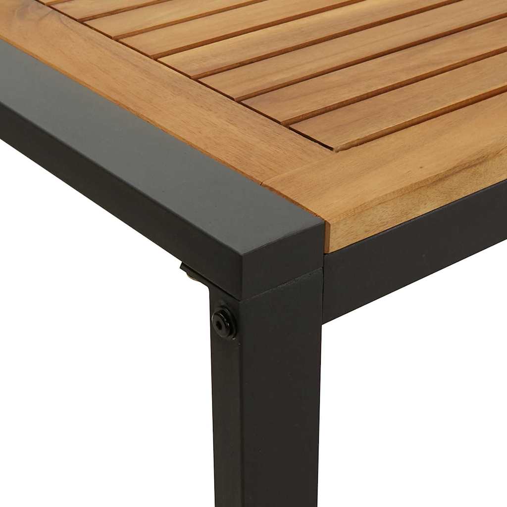 Conjunto de Comedor de Jardín 5 pcs Negro