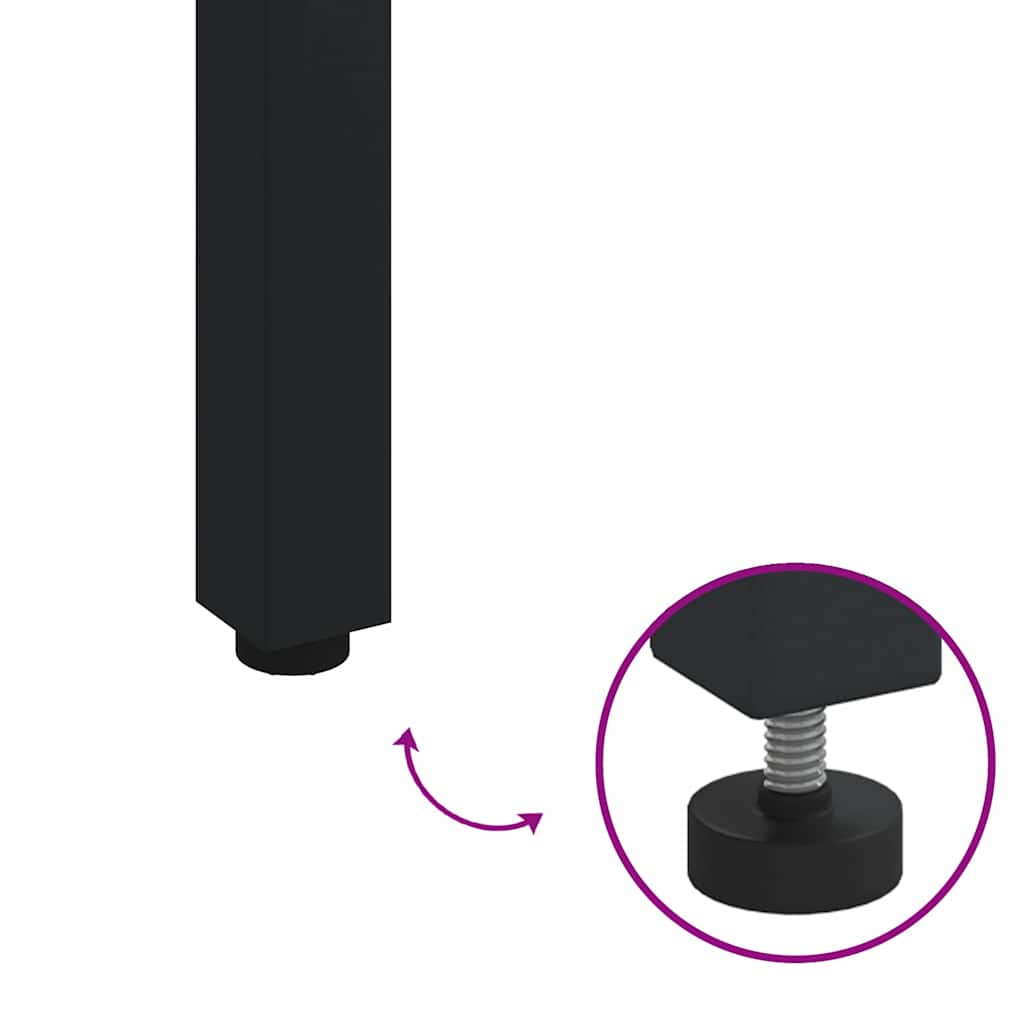 Conjunto de Comedor de Jardín 3 pcs Negro