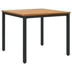 Conjunto de Comedor de Jardín 5 pcs Negro