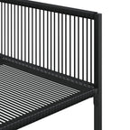Juego de comedor de jardín 5 piezas ratán sintético negro