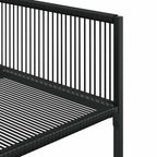 Juego de comedor de jardín 7 piezas ratán sintético negro