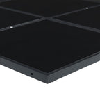 Juego de comedor de jardín 7 piezas ratán sintético negro
