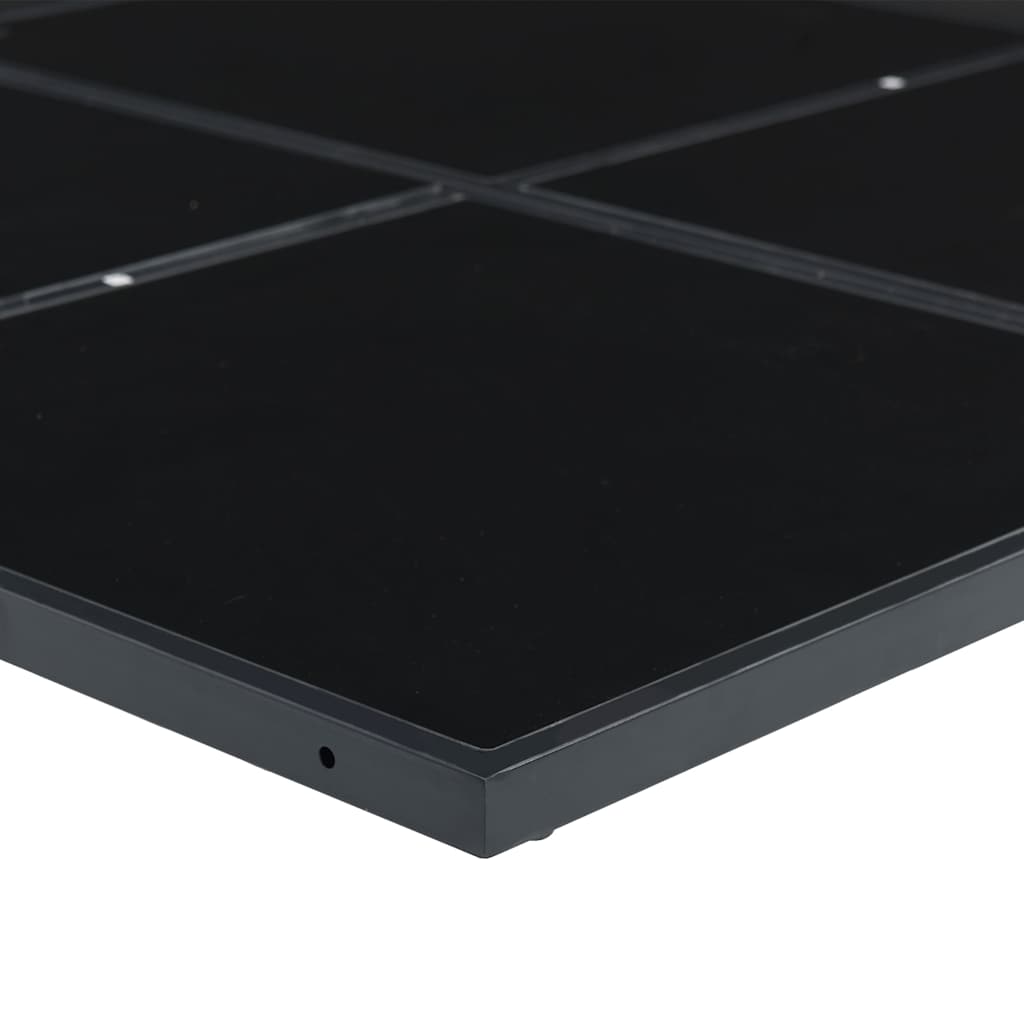 Juego de comedor de jardín 7 piezas ratán sintético negro