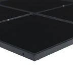 Juego de comedor de jardín 9 piezas ratán sintético negro